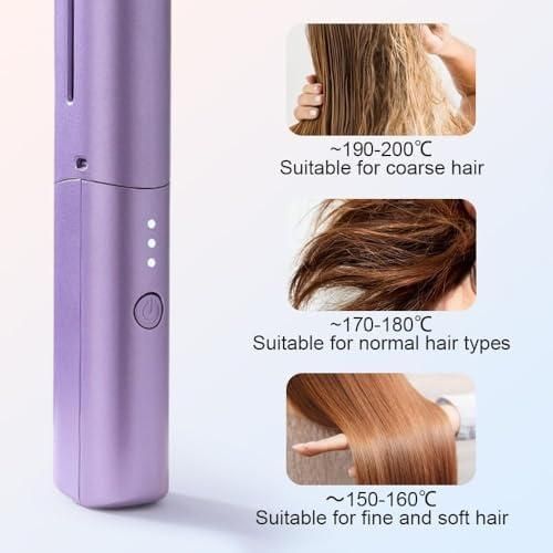 Wireless Hair Straightening Comb – Fast Heat, Safe Touch