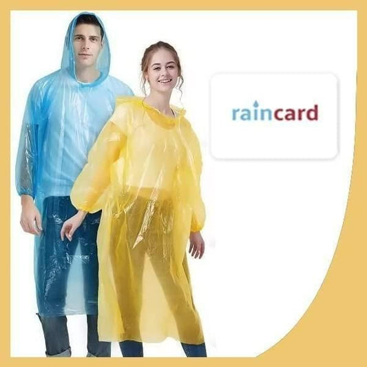 Reusable Wallet Rain Card Rain Coat for Adults (Combo) Multicolour